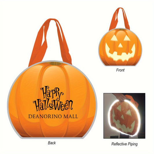 10PCS/SET REFLECTIVE SHOPPER REFLECTIVE HALLOWEEN PUMPKIN NON-WOVEN TOTE BAG