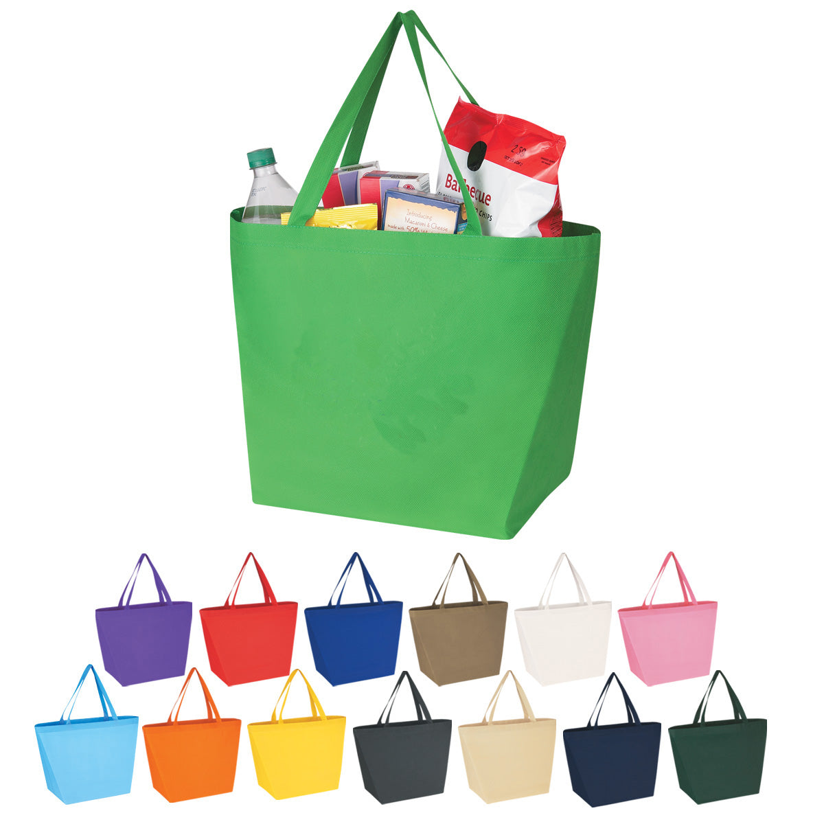 10PCS/SET NON-WOVEN BUDGET SHOPPER TOTE BAG