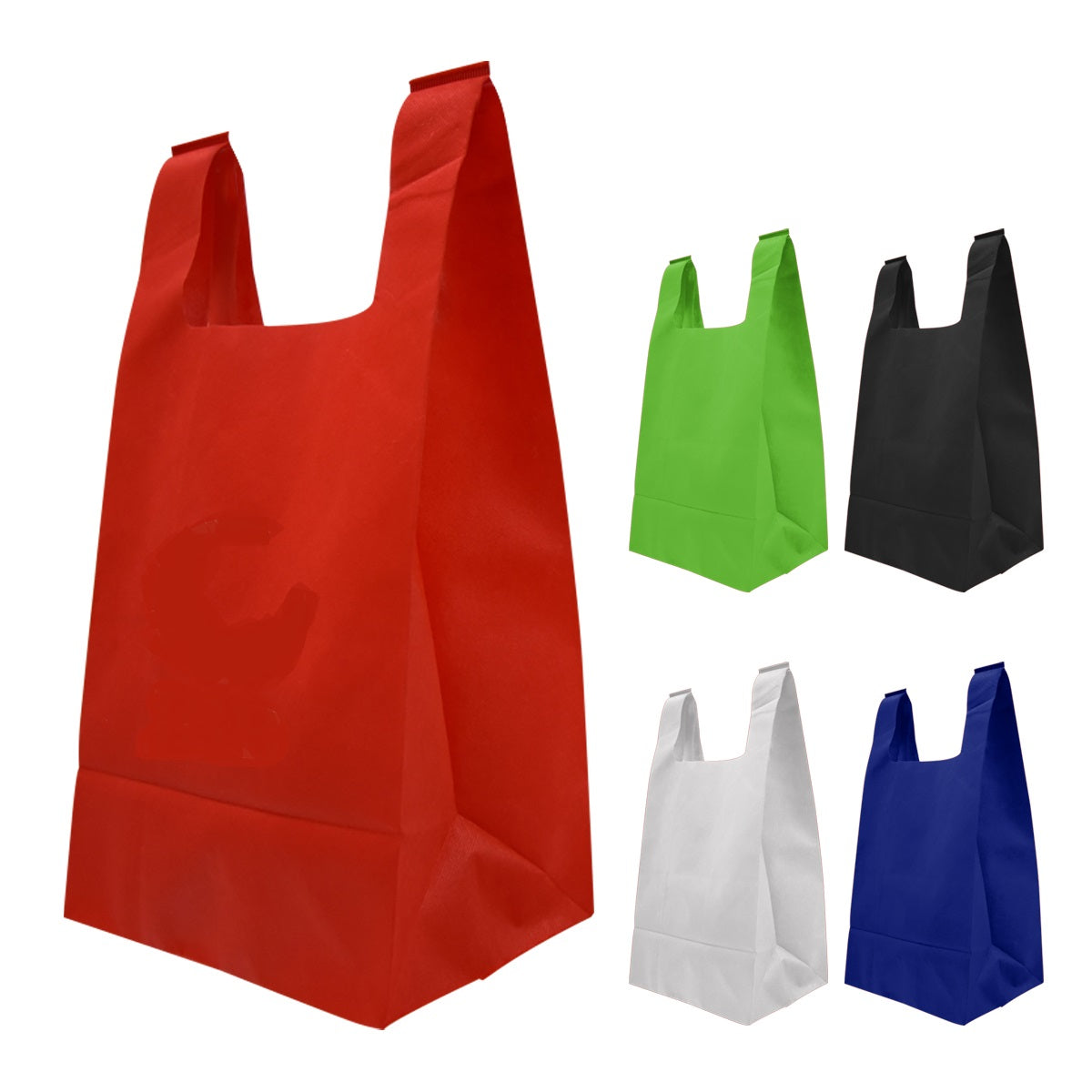 50PCS/SET REUSABLE T-SHIRT STYLE NON-WOVEN TOTE BAG