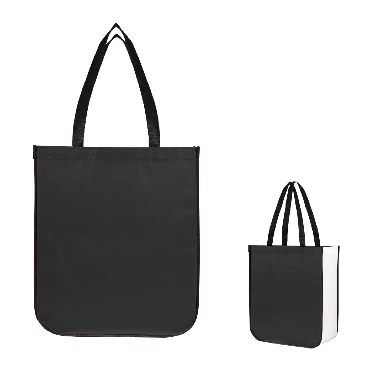 10PCS/SET  LAMINATED NON-WOVEN TOTE BAG WITH 100% RPET MATERIAL