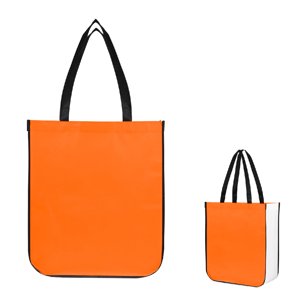 10PCS/SET  LAMINATED NON-WOVEN TOTE BAG WITH 100% RPET MATERIAL