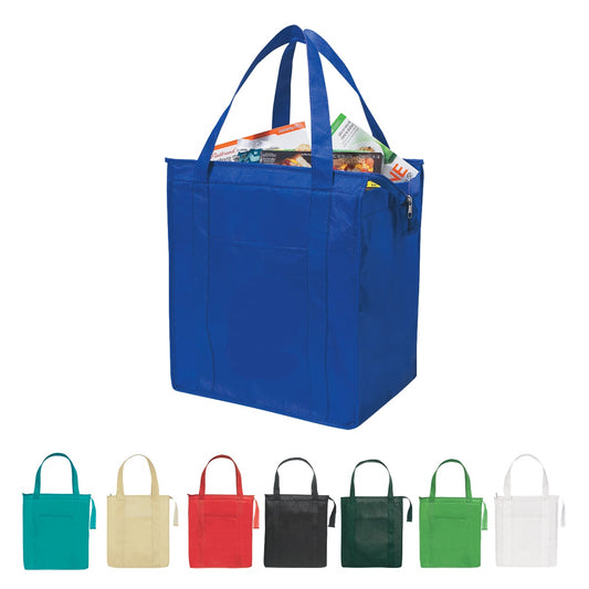 5PCS/SET NON-WOVEN INSULATED SHOPPER TOTE BAG