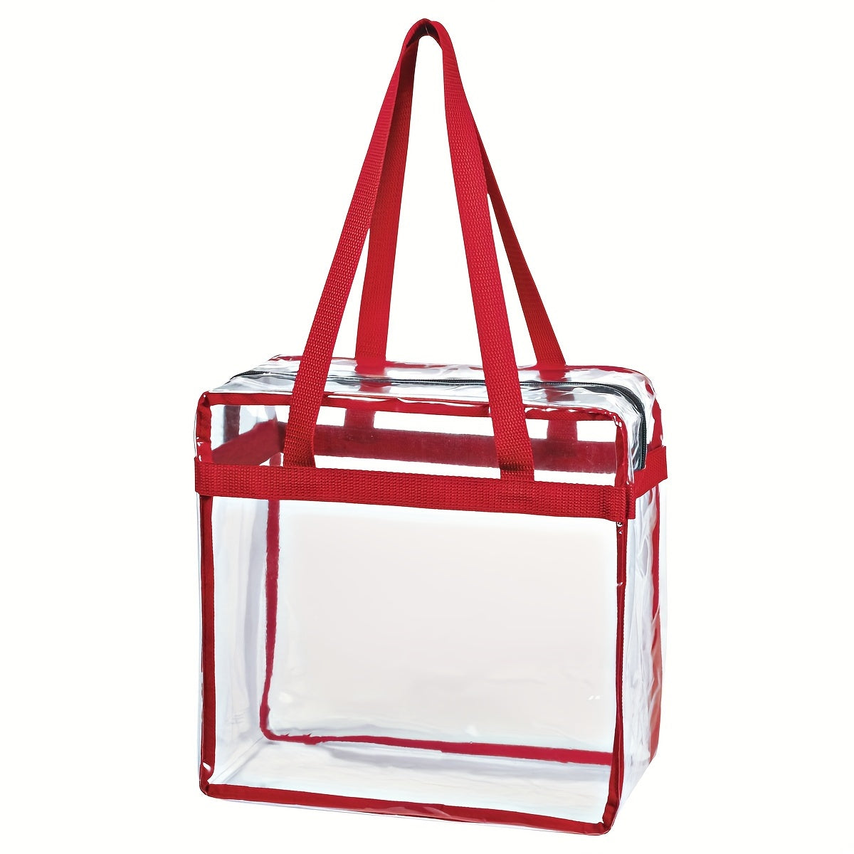 5PCS/SET CLEAR TOTE BAG WITH ZIPPER