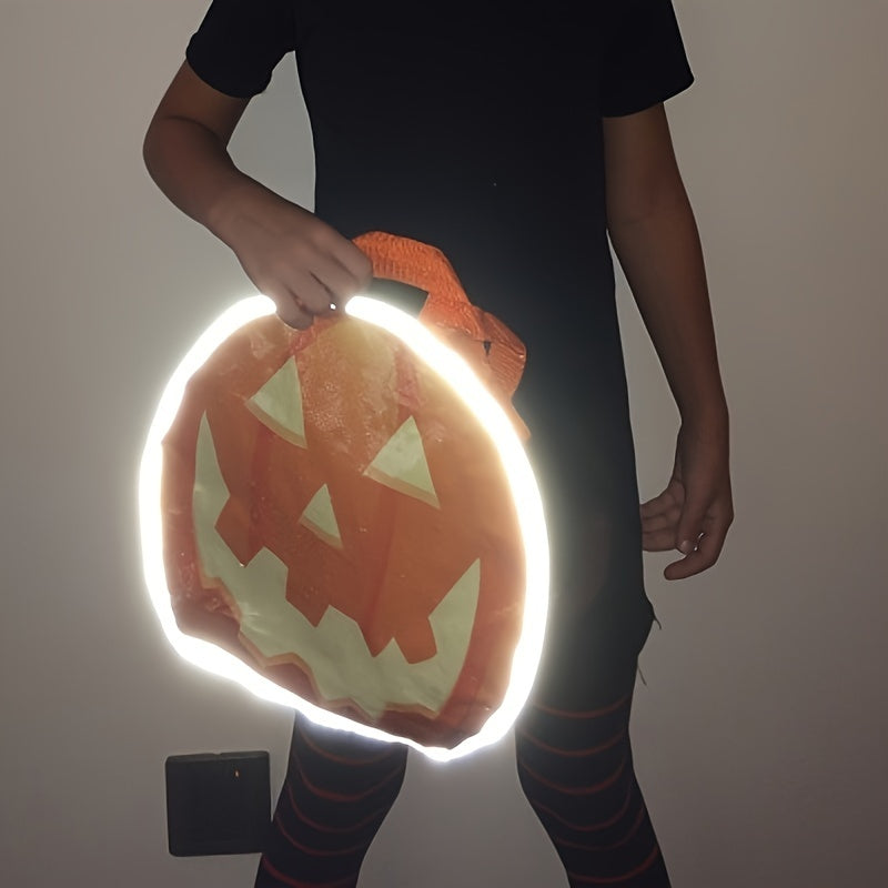 10PCS/SET REFLECTIVE SHOPPER REFLECTIVE HALLOWEEN PUMPKIN NON-WOVEN TOTE BAG