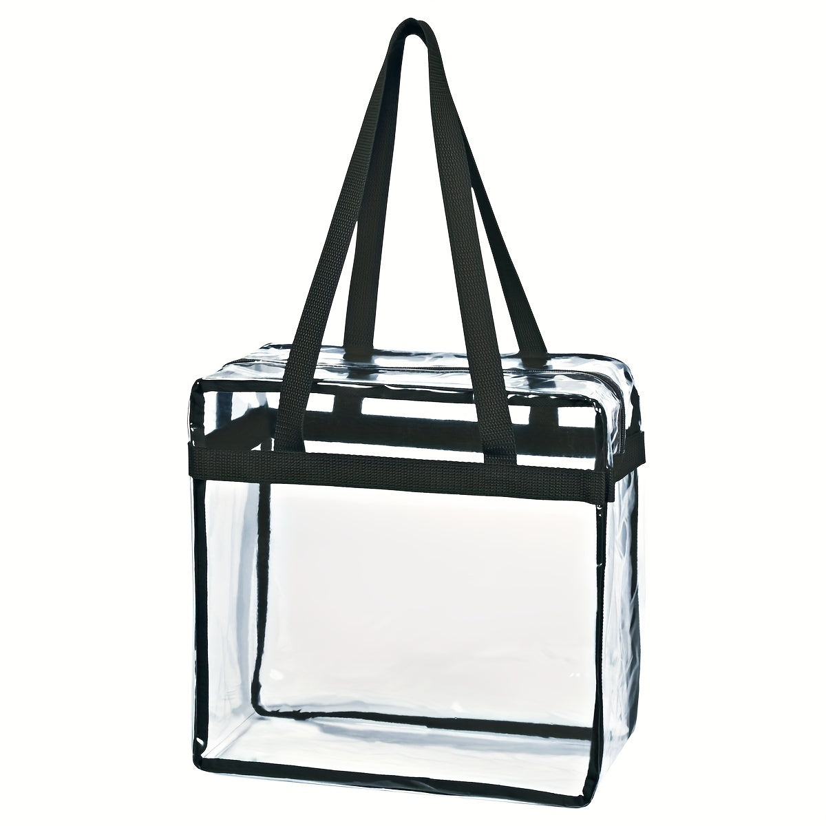 5PCS/SET CLEAR TOTE BAG WITH ZIPPER