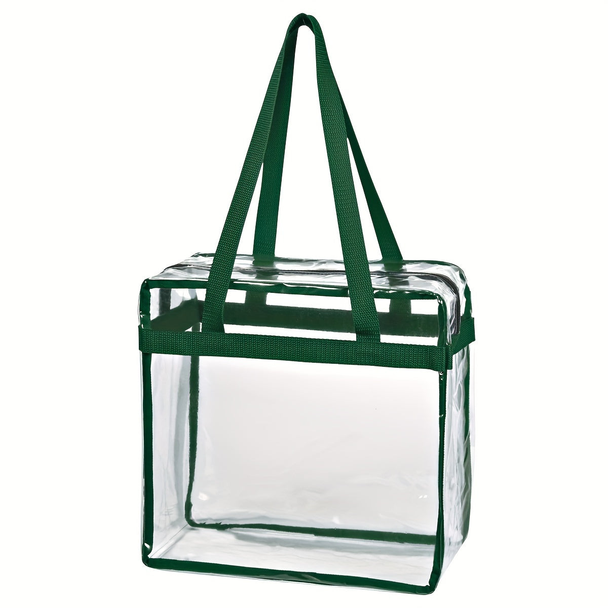 5PCS/SET CLEAR TOTE BAG WITH ZIPPER